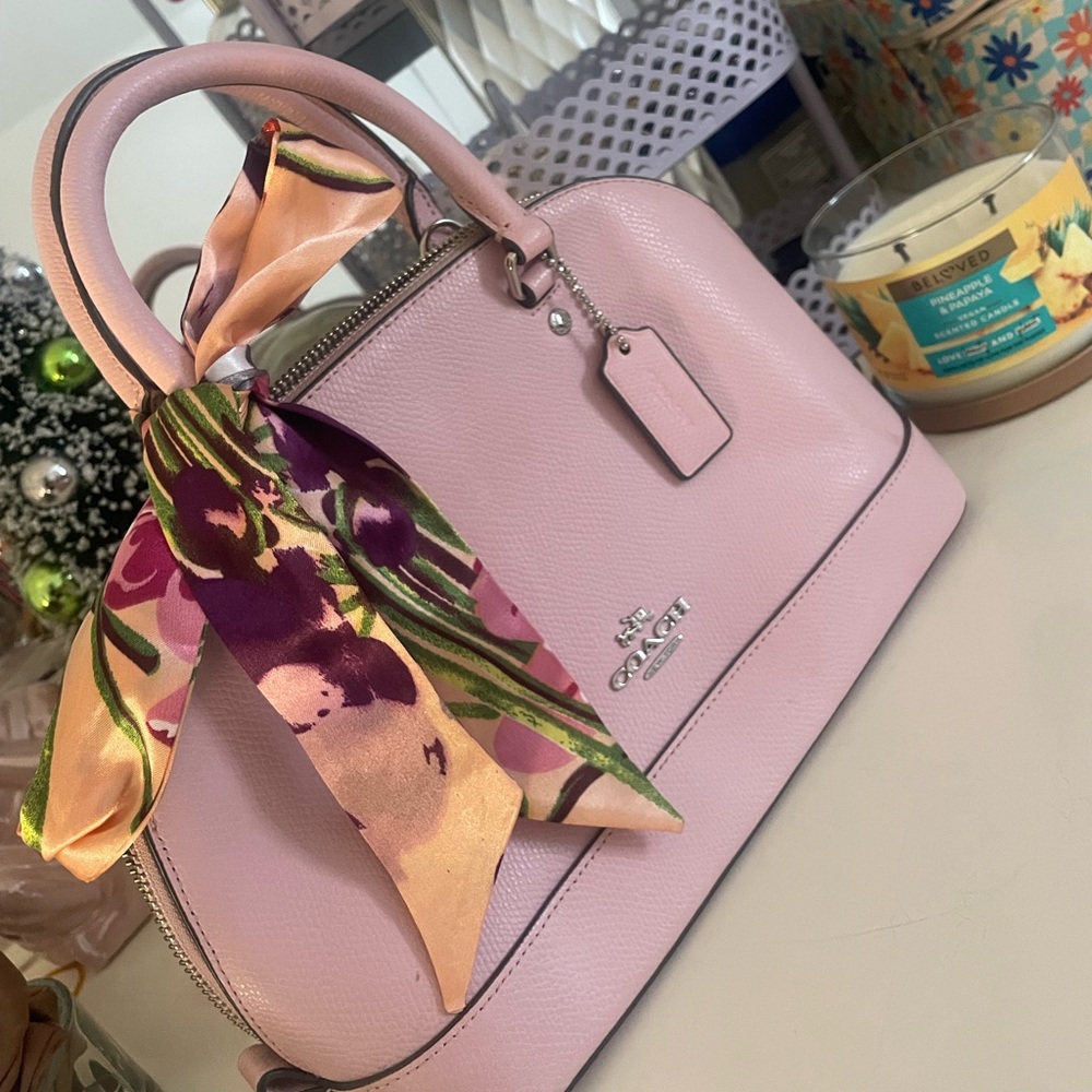 Pink COACH crossbody bag